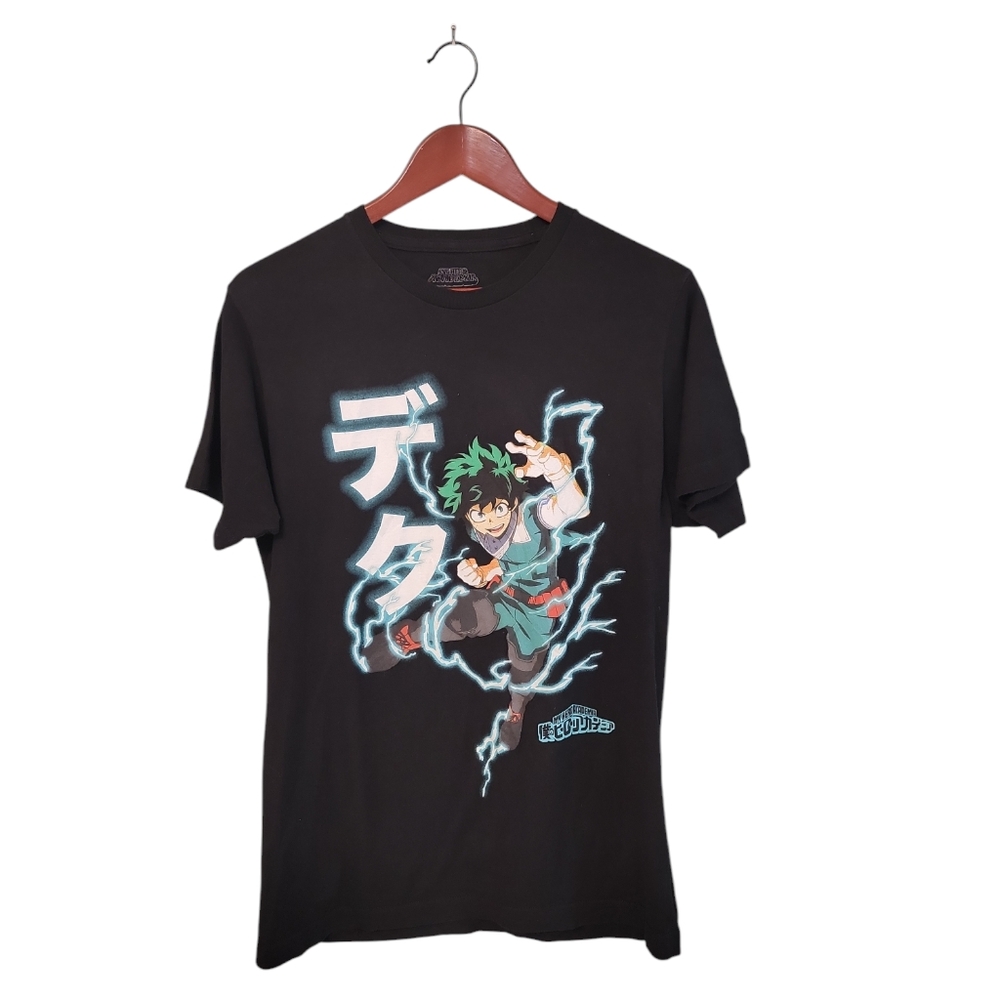 My Hero Academia Project Mens Anima Black‎ Graphic Tee Shirt Size Medium